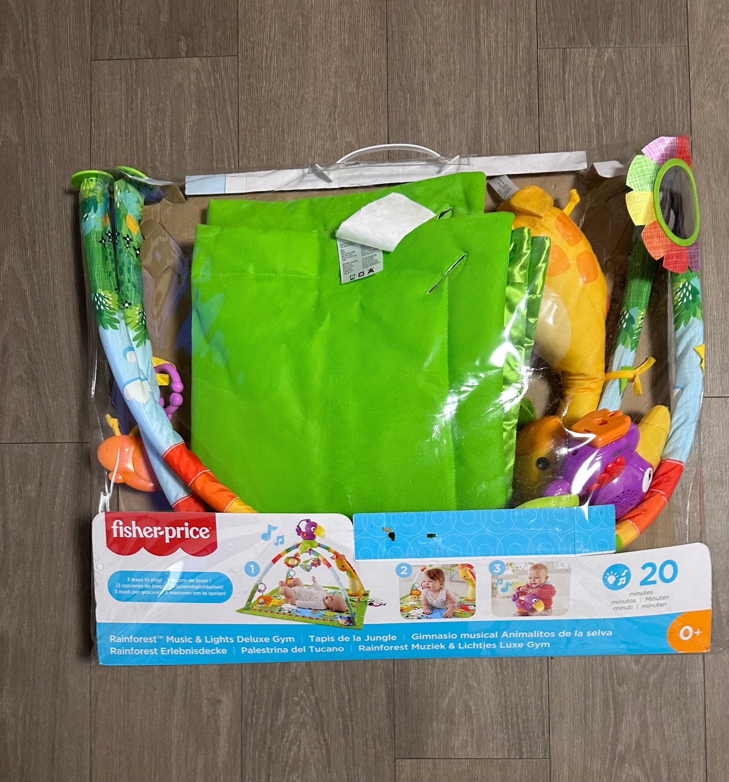 Fisher-Price Rainforest Krabbeldecke für Baby mit Erlebnisbogen GXC35 B-Ware