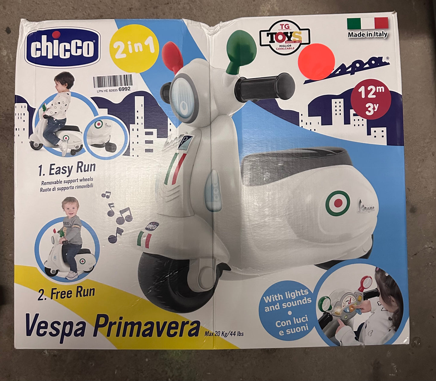Chicco Motorrad Rutscher für Kinder Vespa Primavera weiß B-Ware